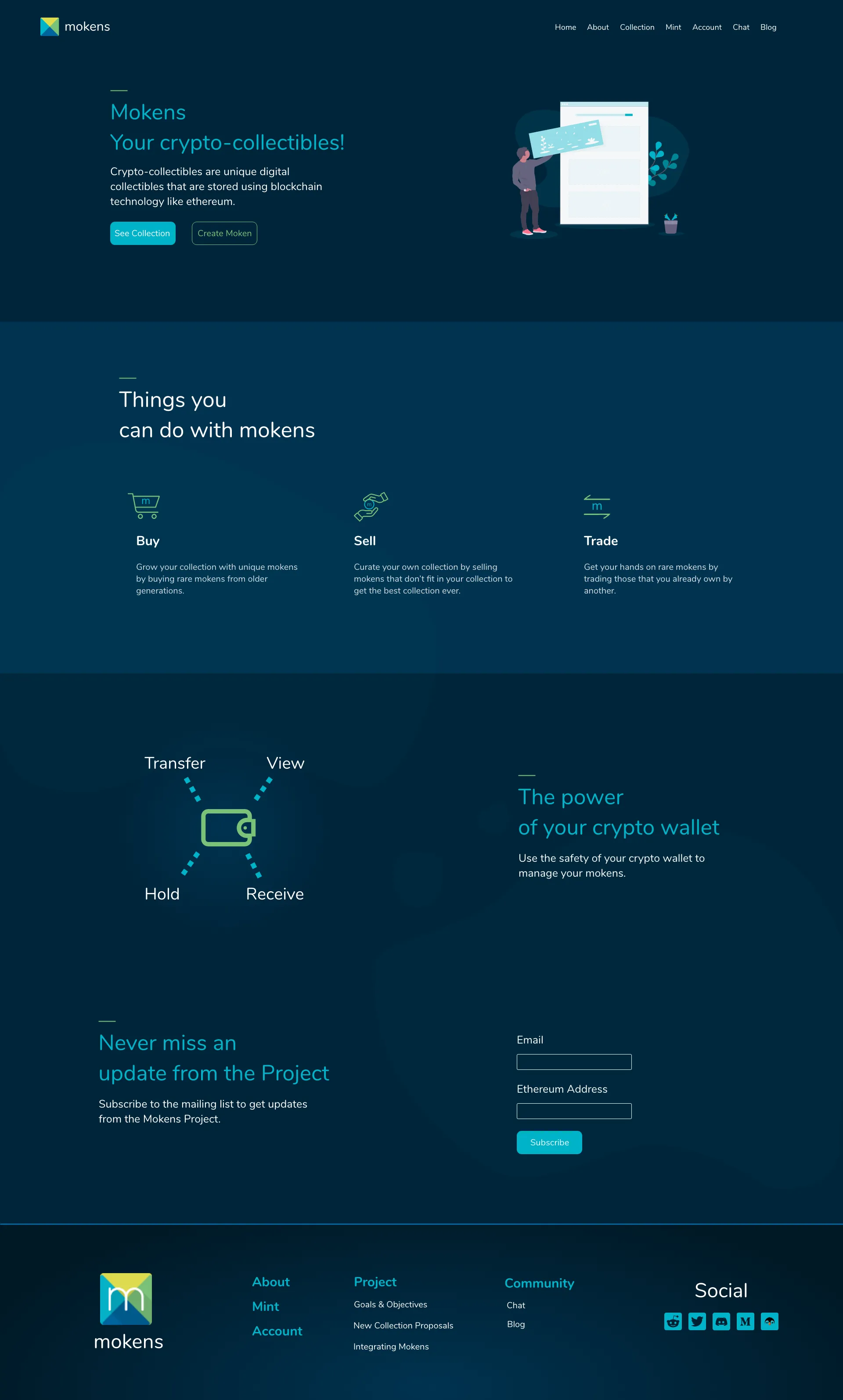 Home Page Dark Theme